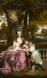 Lady Elizabeth Delmé et ses enfants