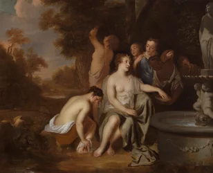 Diane et ses nymphes à une fontaine