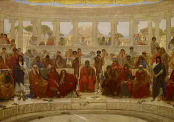 Une audience à Athènes pendant la représentation d