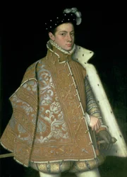 Alessandro Farnese (1546-92), futur gouverneur des Pays-Bas (1578-86), fils de Marguerite de Parme (1522-86) et Ottavio Farnese, Duc de Parme (1520-86), vers 1561