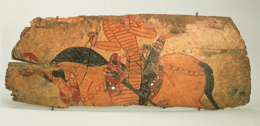 Bouclier, trouvé dans les ruines de Qalai Mugh (Château des Zoroastriens)