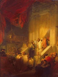 Lecture de la Loi dans une Synagogue
