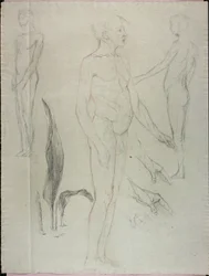 Nus et feuilles