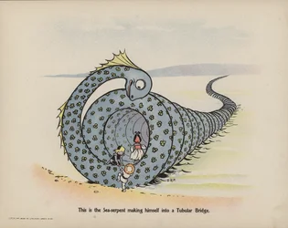 Illustration de la suite des aventures des trois bébés audacieux (lithographie couleur)