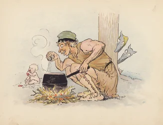 Illustration pour Little Twin Dragons de S Rosamond Praeger (lithographie couleur)