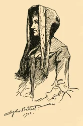 Une capuche en camlet, tirée d