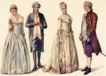 Vêtements sous le règne de George II 1760-1776