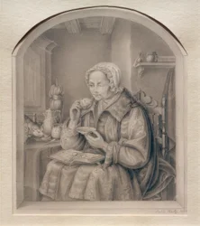 Femme buvant du café