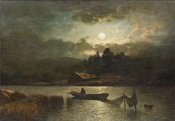 Pêche au filet au clair de lune