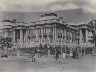 Houses of Parliament, Le Cap (photo n/b)