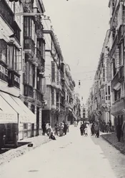 Cadix : Calle Ancha (photo n/b)