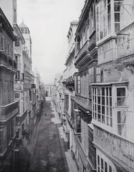 Calle Ancha, Cadix (photo n/b)