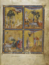 Add. 27210 f.2v Adam et Ève, de 