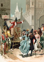 Charlatans devant le Louvre pendant la Révolution française