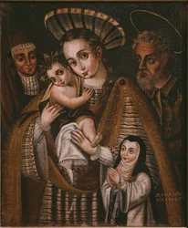 Ex-voto, Sainte Famille avec Sainte Anne et la religieuse de l