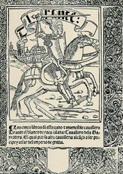 Chevalier sur sa monture, frontispice de l