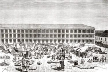 La Casa de los Portales, Plaza de Simon Bolivar, anciennement Plaza de la Constitución, Bogotá, Colombie