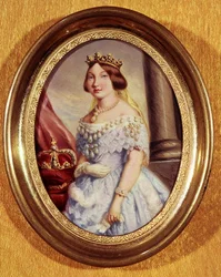 Portrait miniature de la reine Isabelle II (1830-1904)