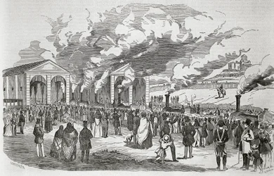 Ouverture de la ligne de chemin de fer Madrid-Aranjuez, 9 février