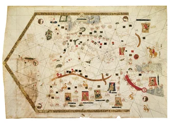 Carte portulan de Gabriel de Vallseca
