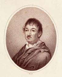 Portrait de Leandro Fernández de Moratín (1760-1828), écrivain espagnol. Gravure du XIXe siècle. Bibliothèque nationale de Madrid.
