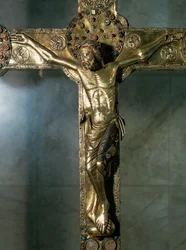 Croix processionnelle (argent doré)