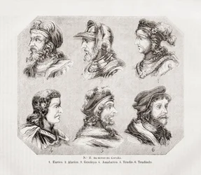 Six rois espagnols.