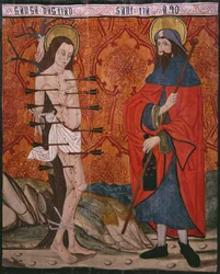 Saint Sébastien et Saint Jacques le Majeur, panneau de l