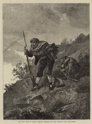 La guerre civile en Espagne, sentinelles carlistes à l