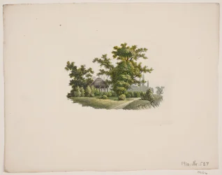 Pavillon dans un parc