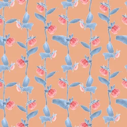 Motif coordonné de dahlias coloris 2, 2020