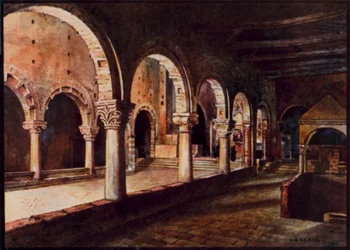 Cathédrales italiennes : Toscanella, vue à travers la nef de San Pietro