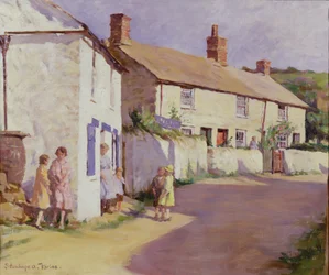 Scène de village, Newlyn