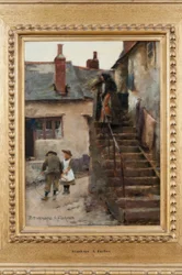 Enfants dans une rue de Newlyn