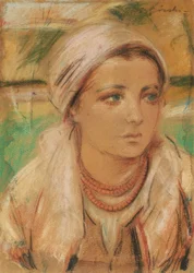 Cracovie Jeune fille avec foulard