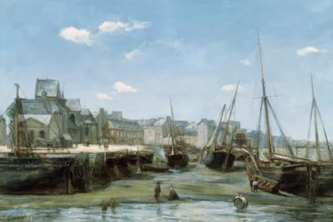 Port à marée basse