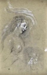 Étude de profil de femme