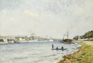 La Seine à Passy, vers 1880