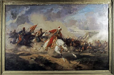 EMPIRE OTTOMAN: Bataille rangée de Mohacs (29 août 1526) entre les forces du roi