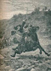 Dernière charge de Viscount Dundee à la bataille de Killiecrankie, Écosse, 1689, 1905