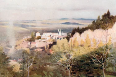 Cintra des collines. Hiver (lithographie couleur)