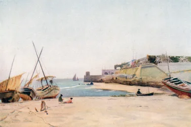 Le Fort, Cascaes (lithographie couleur)