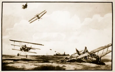 La Mort de Richthofen, illustration de 