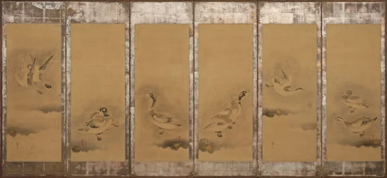 Oies sauvages, période Momoyama ou Edo, 1568-1640