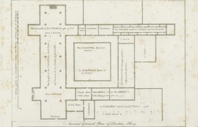 Abbaye de Burton-upon-Trent: gravure, nd [c 1795]