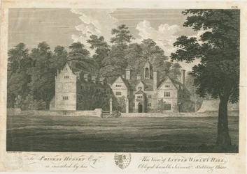 Norton Canes - Little Wyrley Hall : gravure, nd [1762-1802]