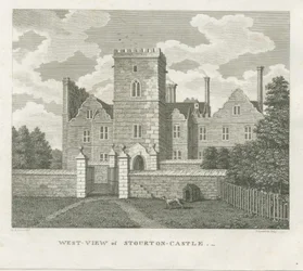 Château de Stourton : gravure