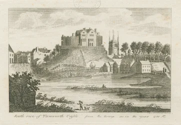Château de Tamworth : gravure