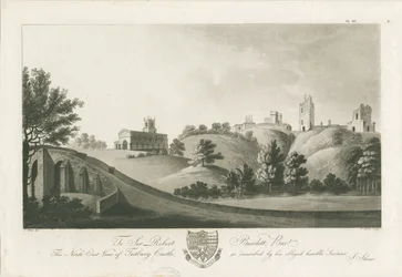 Château de Tutbury - Vue nord-est