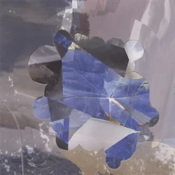 Abstrait géométrique bleu